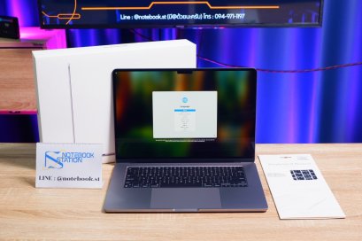 (สินค้ามือหนึ่งแกะกล่องถ่ายรูป )Macbook Air M3 (2024) Ram16 SSD256 จอ15.3 เครื่องสวยมาก ครบกล่อง แถมแผ่นซิลิโคนรองคีย์บอร์ด TH-ENG เครื่องพร้อมใช้งาน ราคาเพียง  31,990.- เท่านั้น มีประกันศูนย์ยาว