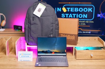 (สินค้ามือหนึ่งไม่แกะกล่อง)LENOVO THINKBOOK 14 IntelCoreUltra5-125U RAM16 SSD512 จอ14.0 FHD WUXGA สเปคทำงานรุ่นใหม่ มีAIBoost เครื่องบางเบาเหมาะแก่การพกพา เพียง 18,800.- อุปกรณ์ครบกล่องพร้อมประกันศูนย์