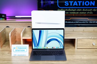APPLE Macbook Air 13 (2020) M1 Ram8 SSD256 จอ13.3 ความชัดระดับ2k Cycle count 14 ครั้ง เครื่องพร้อมใช้งาน ขายถูกเพียง 14,900.- ครบกล่อง