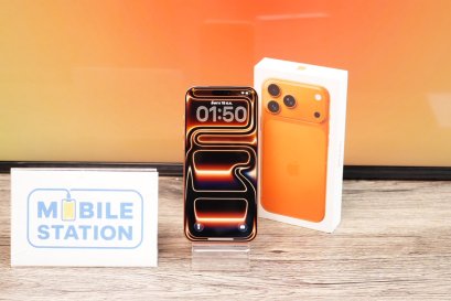 Apple iPhone 17 Pro Max 256GB Cosmic Orange อุปกรณ์แท้ครบกล่อง สุขภาพแบต96% มีประกันศูนย์ พร้อมใช้งาน ขายเพียง 40,900.-
