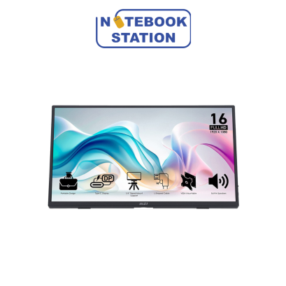 Portable Monitor (จอมอนิเตอร์พกพา) MSI Pro MP165 E6 - 15.6 Inch IPS FHD 60Hz USB-C ราคา 3,490.-