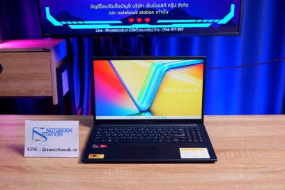 Asus Vivobook Go 15 Ryzen5-7520U Ram8 SSD512 จอ15.6 FHD IPS สเปคทำงาน มีแป้นตัวเลขแยก ตัวเครื่องสวยบางเบา พร้อมใช้งาน ขายเพียง 10,990 .-