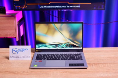 Acer Aspire 3 Ryzen3-7320U Ram8 SSD256 จอ15.6 FHD IPS สเปคทำงานทั่วไป มีแป้นตัวเลขแยก ตัวเครื่องบางเบา พร้อมใช้งาน ขายเพียง 8,500.-