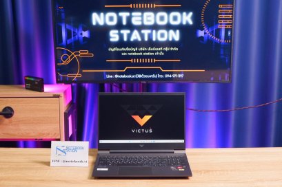 HP Victus Gaming 16 Ryzen5-5600H RX5500M(4GB) Ram16 SSD512 จอ16.1 FHD 144Hz จอใหญ่ สเปคสูง ดีไซน์เรียบหรูดูทันสมัย เครื่องพร้อมใช้งานเพียง 15,990.-