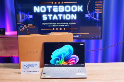 (ของใหม่)Asus Vivobook S15 OLED รุ่นใหม่ Snapdragon X Plus Ram16 SSD1TB จอ15.6 2.8K OLED สเปคสูง ทำงานเก่ง ดีไซน์บางเบา อุปกรณ์ครบกล่องพร้อมประกันศูนย์2027 เพียง 25,990.-