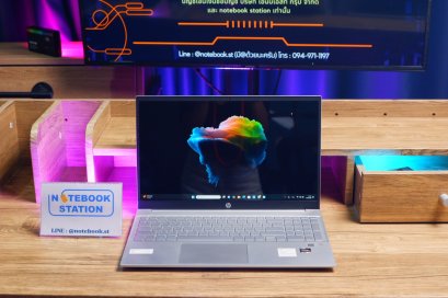 HP Pavilion 15 Ryzen5-5500U Ram8 SSD512 จอ15.6 FHD IPS เครื่องประมวลผลไว มีไฟใต้คีย์บอร์ด ดีไซน์เบาบาง เครื่องพร้อมใช้งาน เพียง 9,490.-เท่านั้น