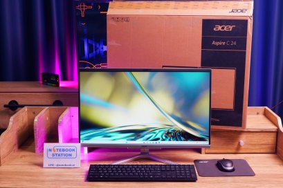 (ของใหม่)ACER DESKTOP AIO ASPIRE C24 Ryzen5-5500U Ram8 SSD512GB จอ23.8" FHD IPS สเปคทำงาน เครื่องสวย อุปกรณ์ครบชุด พร้อมประกันศูนย์ เพียง 11,990.- (ms officeแท้)