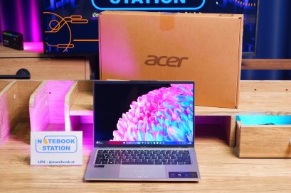 Acer Swift Go 14 AIรุ่นใหม่ Intel Core Ultra 7 155H Ram16 SSD512 จอ14นิ้ว 2.8K OLED จอสวยคมชัด สเปคสูงทำงานเก่ง มีAIBoost ดีไซน์เบาบาง อุปกรณ์ครบกล่องพร้อมประกันศูนย์ยาว2028 ราคาเพียง 23,990.- เท่านั้น
