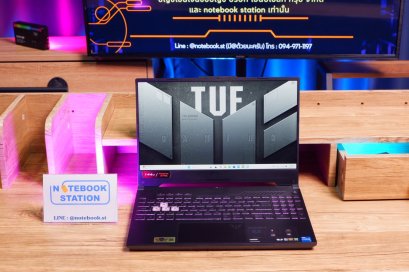 Asus TUF Gaming F15 i7-12700H RTX3060(6GB) Ram16 SSD512GB จอ 15.6 FHD IPS 144Hz สเปคสูง คีย์บอร์ดไฟRGB ดีไซน์สวย เครื่องพร้อมใช้งานขายเพียง 20,990.- พร้อมกระเป๋าเป้