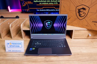 MSI Thin 15 i7-12650H RTX-3050(4GB) Ram16 SSD512 จอ15.6 144Hz เกมมิ่งสเปคสูงหนักไม่ถึง2กิโล เครื่องสวยพร้อมใช้งานขายเพียง 18,800.-ประกันศูนย์ยาว2027