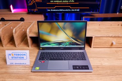 Acer Aspire 3 Ryzen5-7520U Ram16 SSD512 จอ15.6 FHD IPS สเปคดีทำงานเก่ง ดีไซน์สวยบางเบา เครื่องพร้อมใช้งานขายเพียง 11,900.-เท่านั้น