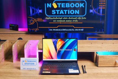 Asus Vivobook S 14 Flip OLED Ryzen7-7730U Ram16 SSD1TB จอ14 2.8K OLED 90Hz ทัชสกรีนหมุนจอ360มีปากกาให้ จอภาพสวยคมชัดมาก ดีไซน์สวยทันสมัย ราคา 22,800.-