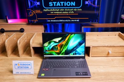 Acer Aspire 15 Ryzen5-8640HS Ram16 SSD512 จอ15.6 FHD IPS สเปคสูง มีไฟใต้คีย์บอร์ด ดีไซน์เบาบาง เครื่องพร้อมใช้งาน ประกันศูนย์2026 ขายเพียง 12,990.-