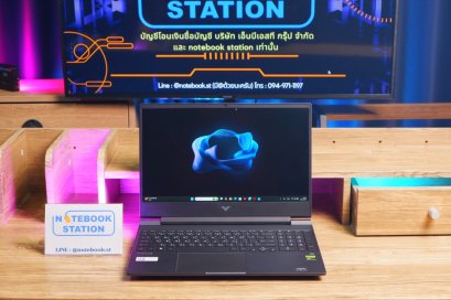 HP Victus Gaming 15 Ryzen5-7535HS RTX2050(4GB) Ram16 SSD512 จอ15.6 144Hz สเปคเล่นเกมส์ เครื่องสวย มีประกันศูนย์ ขายเพียง 16,990.-