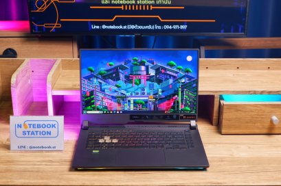 Asus ROG Strix G15 Ryzen7-4800H RTX3050Ti ram16 SSD512 จอ15.6 144Hz เกมมิ่งสเปคสูง ไฟRGBรอบตัวเครื่อง ขายเพียง 19,500 .-