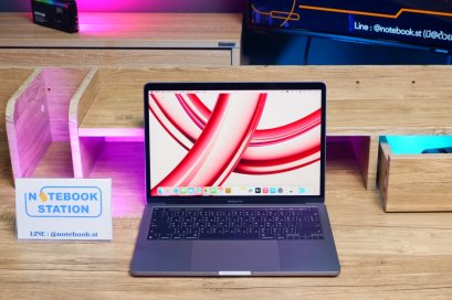 Apple Macbook Pro 13(2020) Touchbar Chip M1 Ram8 SSD512 จอ13.3 2k เครื่องสวย สุขภาพแบตปกติ ขายเพียง 18,900.- รีเซ็ตพร้อมใช้งาน