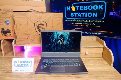 MSI Thin 15 i7-12650H RTX 3050 (4GB) Ram16 SSD512 จอ15.6 144 Hz IPS สเปคเกมมิ่ง คีย์บอร์ดไฟสีฟ้า ดีไซน์เรียบหรู ออกช็อปไม่ถึง 2เดือน ประกันศูนย์ยาวถึงปี 2027 เครื่องพร้อมใช้งาน ขายถูกเพียง 19,990.-