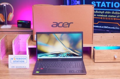Acer Aspire 5 Ryzen5-5625U Ram8 SSD512 จอ15.6 FHD IPS สเปคทำงาน มีไฟใต้คีย์บอร์ด เพียง 9,890.-