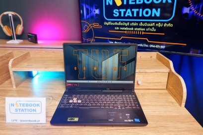 Asus TUF Gaming F15 i5-11400H RTX3060(6GB) Ram16 SSD512 จอ15.6 144Hz เกมมิ่งสเปคสูง ดีไซน์เท่ คีย์บอร์ดไฟRGBสวยๆ ราคาสุดคุ้มเพียง 18,990.-
