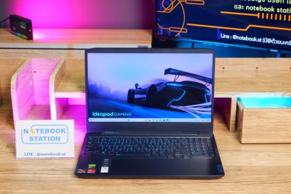 Lenovo IdeaPad Gaming3 Ryzen5-4600H GTX1650Ti(4GB) Ram16 SSD512 จอ15.6 120Hz สเปคดี คีย์บอร์ดไฟสีฟ้า เครื่องพร้อมใช้งาน ขายเพียง 12,900.-