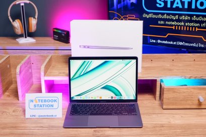 APPLE Macbook Air 13 (2020) M1 Ram8 SSD256 จอ13.3 ความชัดระดับ2k เครื่องสภาพสวย Cycle count 51 ครั้งเท่านั้น อุปกรณ์แท้ครบกล่อง ราคาเพียง 16,500.-