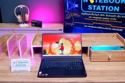Lenovo IdeaPad Gaming 3 Ryzen7-5800H RTX-3060(6GB) Ram16 SSD512 15.6 FHD 165Hz เกมมิ่งสเปคสูง คีย์บอร์ดRGBแบบ4โซน ดีไซน์สวย เครื่องพร้อมใช้งาน ขายเพียง 19,990.-เท่านั้น