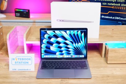 APPLE Macbook Air 13 (2020) M1 Ram8 SSD256 จอ13.3 ความชัดระดับ2k เครื่องสภาพสวย Cycle count 151 ครั้ง อุปกรณ์แท้ครบกล่อง ราคาเพียง 16,500.-