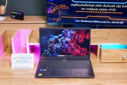 Acer Aspire 7 i5-1240P Ram16 RTX3050 SSD512 จอ15.6 FHD 144Hz สเปคสูง มีไฟใต้คีย์บอร์ด เครื่องพร้อมใช้งาน ขายเพียง 14,990.-