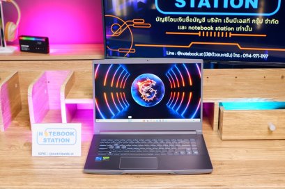 MSI THIN 15 i5-13420H RTX-3050(4GB) Ram16 SSD512 จอ15.6 FHD 144Hz สเปคสูง เครื่องสวยน้ำหนักเบา ขายเพียง 18,990.-พร้อมประกันศูนย์