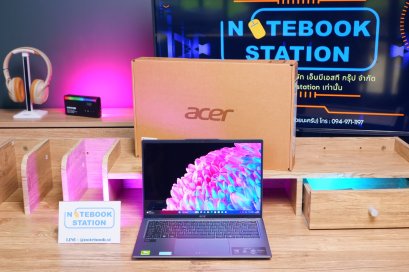 Acer Swift Go 14 AIรุ่นใหม่ Intel Core Ultra 5 125H Ram32 SSD512 จอ14นิ้ว 2.8K OLED จอสวยคมชัด สเปคสูงทำงานเก่ง มีAIBoost ดีไซน์เบาบาง อุปกรณ์ครบกล่องพร้อมประกันศูนย์ยาว2028 ราคาเพียง 24,500.- เท่านั้น