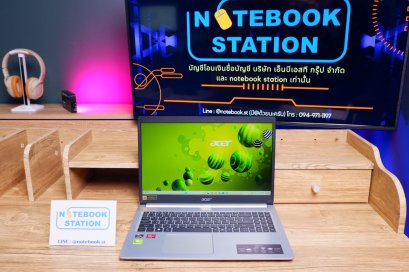 Acer Aspire 5  Ryzen 5 5500U Ram24 SSD512 จอ15.6 FHD IPS สเปคดี ทำงานเก่ง ดีไซน์สวย คีย์บอร์ดไฟ ขายเพียง 8,900.-