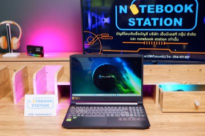 ACER NITRO 5 Ryzen5-5600H Ram16 RTX-3050(4GB) SSD512 จอ15.6 FHD IPS 144Hz สเปคสูง เล่นเกม/ตัดต่อ ประมวลผลไว คีย์บอร์ดมีไฟRGB 4โซน เครื่องพร้อมใช้งาน ขายเพียง 16,990.- เท่านั้น