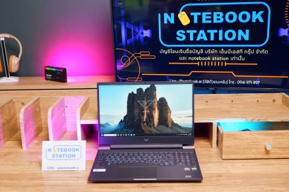 HP Victus Gaming 15 Ryzen7-5800H RTX-3050Ti Ram16 SSD512 จอ15.6 FHD 144Hz เกมมิ่งสเปคสูง ดีไซน์เรียบหรู เครื่องพร้อมใช้งาน ขายถูกเพียง 17,800.-เท่านั้น