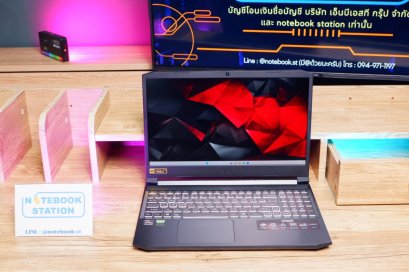 Acer Nitro 5 Ryzen7-5800H Ram16 RTX3060(6GB) SSD512 จอ15.6 165Hz เกมมิ่งสเปคสูง ดีไซน์สวย คีย์บอร์ดไฟRGB เครื่องพร้อมใช้งาน ขายเพียง 18,900.-เท่านั้น