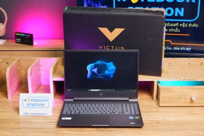 HP Victus Gaming 15 i5-13420H RTX3050(6GB) Ram16 SSD512GB จอ15.6 FHD 144Hz เกมมิ่งสเปคสูง ดีไซน์เรียบหรู เครื่องพร้อมใช้งาน ขายเพียง 20,890.- อุปกรณ์ครบกล่องพร้อมกระเป๋าเป้ เครื่องพึ่งออกshopประมาณ 1 เดือน !