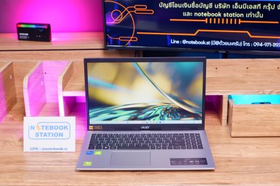 Acer Aspire 5 i5-1135G7 Ram16 SSD512 การ์ดจอแยกGeForceMX450(2GB) หน้าจอ15.6 FHD สเปคดี เครื่องประมวลผลไว พร้อมใช้งาน เพียง 10,900 .-