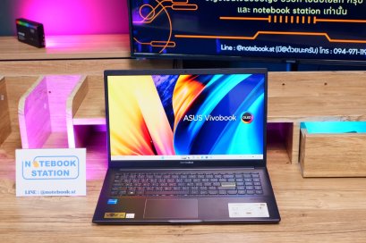 Asus Vivobook 15 OLED i5-1135G7 Ram8 SSD512 จอ15.6 FHD OLED จอภาพสวย สเปคทำงาน ประมวลผลไว เครื่องบางเบาพร้อมใช้งาน ขายเพียง 8,990.-