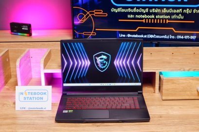 MSI GF63 Thin i5-10500H GTX1650Max-Q(4GB) Ram16 SSD256+HDD500GB FHD IPS สเปคเกมมิ่ง คีย์บอร์ดไฟสีแดง ขายเพียง 10,900.-