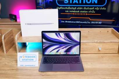 APPLE Macbook Air 13 (2020) M1 Ram8 SSD256 จอ13.3 ความชัดระดับ2k เครื่องสภาพสวย Cycle count 125 ครั้ง อุปกรณ์แท้ครบกล่อง ราคาเพียง 15,990.-