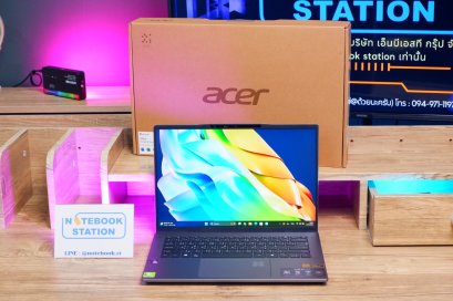 Acer Swift Go 14 AI รุ่นใหม่ Snapdragon X Plus Ram16 SSD512 จอ14.5นิ้ว WUXGA จอสวยคมชัด สเปคสูงทำงานเก่ง มีAI ดีไซน์เบาบาง อุปกรณ์ครบกล่องพร้อมประกันศูนย์ ราคาเพียง 17,990.- เท่านั้น