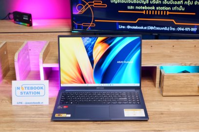 Asus Vivobook 16 Ryzen5-5600H Ram8 SSD512 จอ16 FHD สเปคดี หน้าจอใหญ่ เครื่องบางเบา ราคาเพียง 9,490.-
