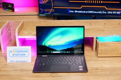 Hp Envy X360 Ryzen3-4300U Ram8 SSD256 จอ13.3 FHD ทัสกรีน หมุนจอได้360 คีย์บอร์ดไฟ พกพาสะดวก ราคาเพียง 10,990.-