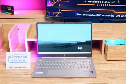 Hp 15s Ryzen3-5300U Ram8 SSD256 จอ15.6 FHD IPS สเปคทำงาน หน้าจอใหญ่ ขายเพียง 6,900.-