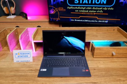 HP Pavilion 15 Ryzen7-7730U Ram16 SSD512 จอ15.6 FHD IPS สเปคสูง ทำงานเก่ง คีย์บอร์ดไฟ ดีไซน์เรียบสวยบางเบา พร้อมประกันศูนย์ปีกว่า ขายเพียง 12,900.-