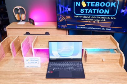 MSI Modern 14 Ryzen5-5500U Ram8 SSD512 จอ14 FHD IPS สเปคดีทำงานเก่ง คีย์บอร์ดมีไฟ เครื่องบางเบาเหมาะสำหรับพกพา ขายเพียง 9,490.-