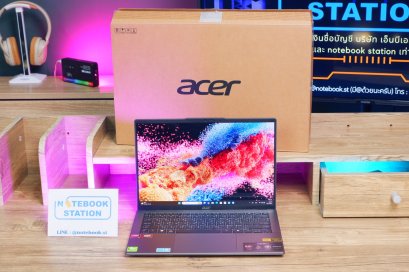 Acer Swift Go 14 AIรุ่นใหม่ Ryzen7-8845HS Ram16 SSD512 จอ14นิ้ว 2.8K OLED จอสวยคมชัด สเปคสูงทำงานเก่ง มีAIBoost ดีไซน์เบาบาง อุปกรณ์ครบกล่องพร้อมประกันศูนย์ยาว2028 ราคาเพียง 23,990.- เท่านั้น