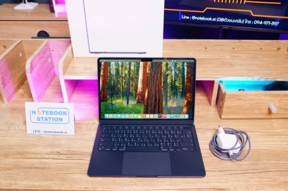 APPLE Macbook Air 13 (2022) M2 Ram16 ssd256 จอ13.6 2k ตัวเครื่องสวย อุปกรณ์ครบกล่องประกันศูนย์2026 รีเซ็ตตัวเครื่องพร้อมใช้งาน ขายเพียง 22,900.-