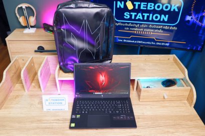 Acer Nitro V15 Ryzen5-6600H RTX-3050(6GB) RAM32 SSD512 15.6นิ้ว 165Hz sRGB100% เกมมิ่งรุ่นใหม่ สเปคสูง ดีไซน์ฝาหลังสุดเท่ มีประกันศูนย์2028 เพียง 21,990 .-เท่านั้น