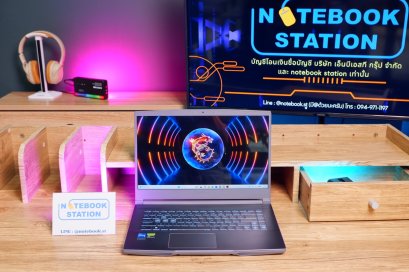 MSI THIN 15 i5-12450H RTX-2050(4GB) Ram16 SSD512 จอ15.6 FHD IPS 144Hz เกมมิ่งสเปคสูง คีย์บอร์ดไฟสีฟ้า ดีไซน์สวยน้ำหนักเบา มีประกันศูนย์2026 เพียง 16990.- เครื่องพร้อมใช้งาน