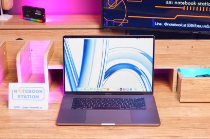 Apple Macbook Pro 16 (2019) i7 Ram16 SSD512 จอ16 IPS มีไฟใต้คีย์บอร์ด พร้อมฟังก์ชั่นTouch Bar เครื่องสภาพสวยพร้อมใช้งาน ขายเพียง 16,990 .-